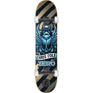  Zero Cole Emblem Brown/Cyan Complete Skateboard   7.62 w 