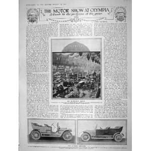  1909 MOTOR CAR SHOW OLYMPIA NAPIER DARRACQ MIESSE FORD 