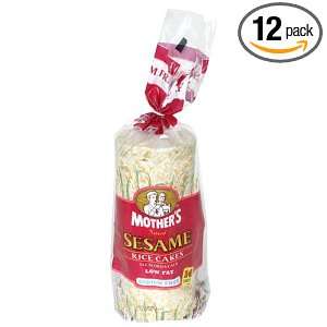 Mothers Sesame No Salt Rce Cake, 4.5 Ounces (Pack of 12)  