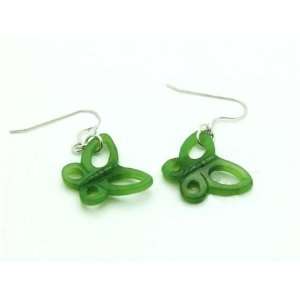  Jade Butterfly Earrings (2305) Jewelry