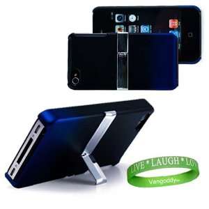  New Innovative Black & Royal Blue iPhone Stand Alone Case 