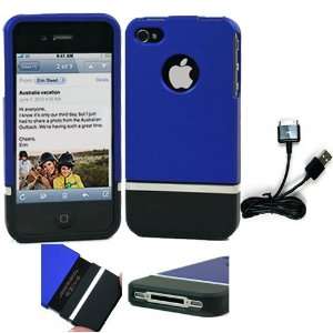  Blue Black Two Piece Detachable Top Bottom Hard Case for 