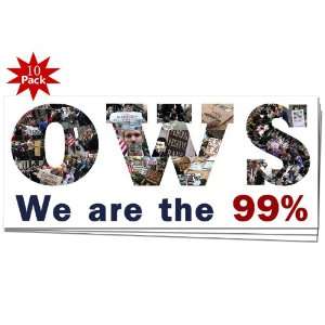 We are the 99% OWS Occupy Wall Street Protest Window or Bumper Sticker 