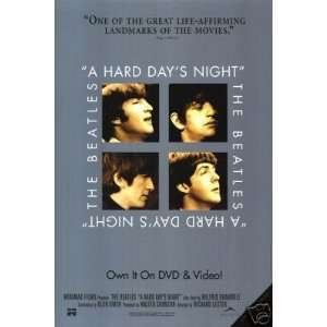  Hard Days Night Original Video Poster Single Sided 27x40 