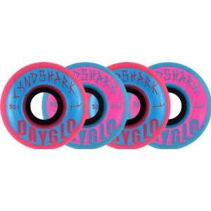  Landshark Dayglo Combo 53mm Blue/Pink Skateboard Wheels 