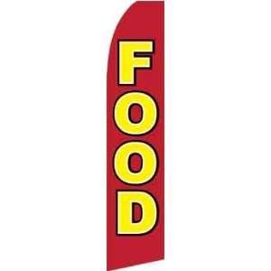  Food Red/Yellow Swooper Feather Flag