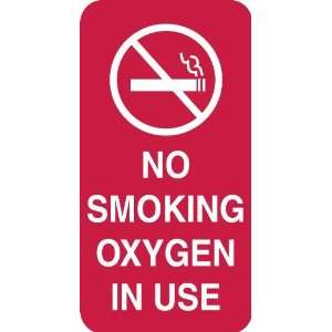   sign Oxygen O2 in use for hospital or doctor office oxegen smokes stop