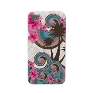   Tropical Waves Hibiscus iPhone 4 CaseMate Cell Phones & Accessories
