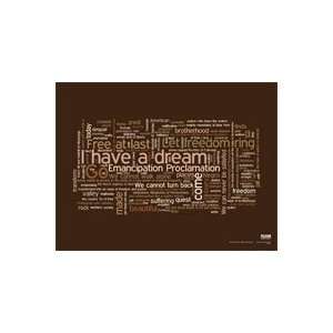  Martin Luther King Jr. Word Cloud Poster