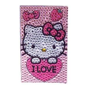  Hello Kitty Mobile Rhinestone Sticker Cover, Pink 