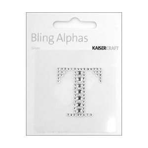 Kaisercraft Bling Alphas Self Adhesive Rhinestone Letter 1.375 Silver 