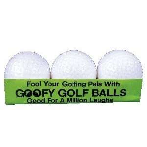  Goofy Golf Balls 3 Per Box Gag Prank Toys & Games