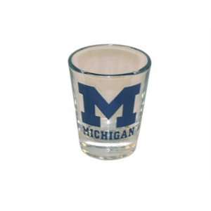 University of Michigan Wolverines Shot Glass M Over Mich  