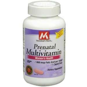 Members Mark   Prenatal Multivitamin, 350 Tablets Health 