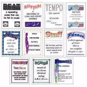  Elementary Elements Posters, Set Of 11 Musical 