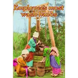  Employees Please Wash your Hands   Paper Poster (18.75 x 