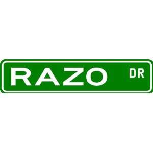  RAZO Street Sign ~ Family Lastname Sign ~ Gameroom 