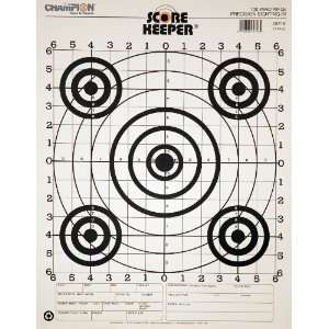   Bull 100 yard Sight In Rifle Target (Pack of 12)