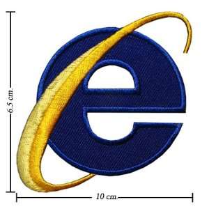 Internet Explorer Logo Logo Embroidered Iron on Patches From Thailand 