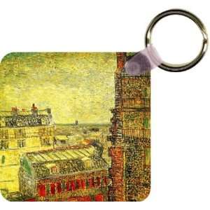  Van Gogh View Paris from Vincents Room Art Key Chain 