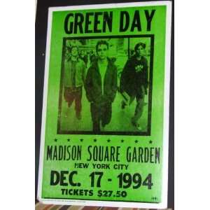  Green Day, Madison Square Garden, 1994 Concert Everything 