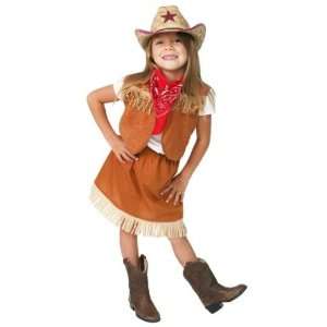 Cowgirl dressup birthday halloween costume set size 6/8 