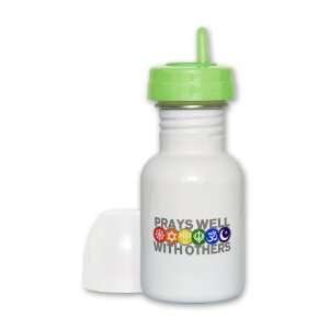 Sippy Cup Lime Lid Prays Well With Others Hindu Jewish Christian Peace 