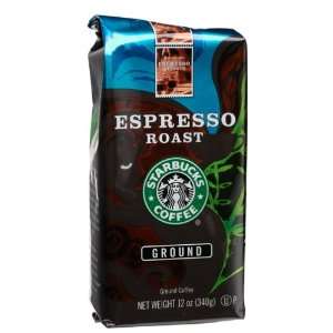  Starbucks Ground Coffee Espresso Roast, 12 oz Kitchen 