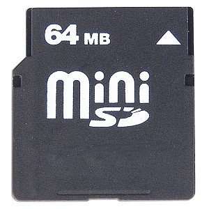  64MB Mini SecureDigital (MiniSD) Memory Card Electronics