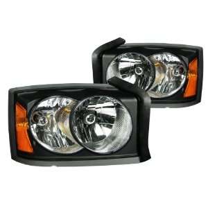 Anzo USA 111105 Dodge Dakota Black Clear Headlight Assembly   (Sold in 