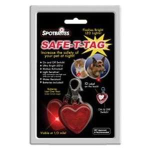  Safe T Tag LED ID   Heart (Quantity of 4) Health 
