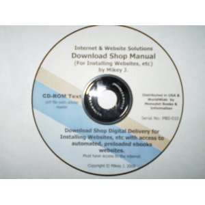  Internet & Website Solutions  SHOP MANUAL CD ROM 