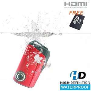  SVP Aqua HDV1000(with Micro 4GB) Red Waterproof Digital 