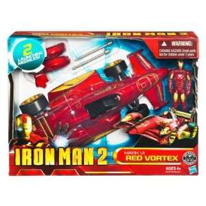  Iron Man 2   3.75 Battle Vehicle   Mark VI Red Vortex Toys & Games