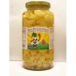 Mild Pickled Garlic 32 oz Mama Raps Garlic Dude The Garlic Shoppe 