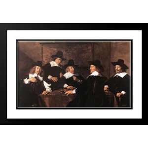 Hals, Frans 40x26 Framed and Double Matted Regents of the St Elizabeth 