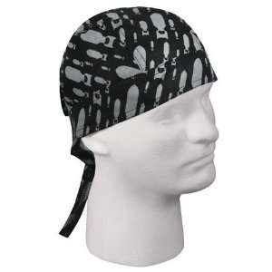  Black With Bombs Headwrap Beauty