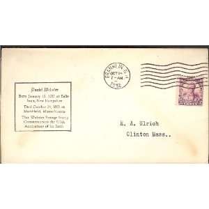   ) First Day Cover; Daniel Webster; 150th Anniversary 