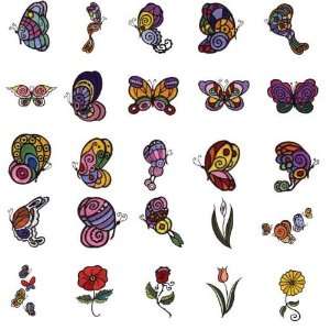   Embroidery Machine Designs CD BUTTERFLY RADIANCE