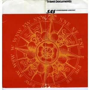 Scandinavian Airlines Travel Documents and Folder 