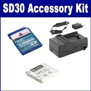  Canon Powershot SD30 Digital Camera Accessory Kit includes 