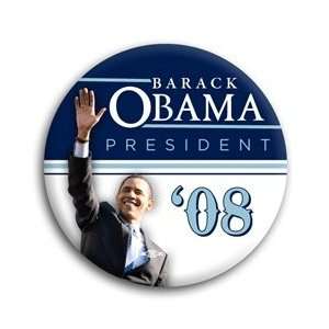  Barack Obama President 08 Photo Button   2 1/4 