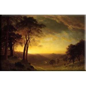 Sacramento River Valley 16x10 Streched Canvas Art by Bierstadt, Albert