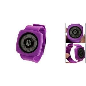  Como Purple Plastic Square Sports Wrist Watch for Children 