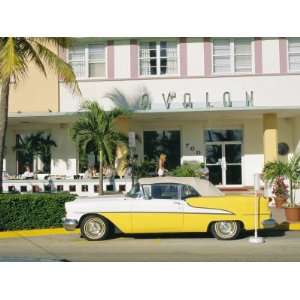 The Avalon Hotel, an Art Deco Hotel on Ocean Drive, South Beach, Miami 