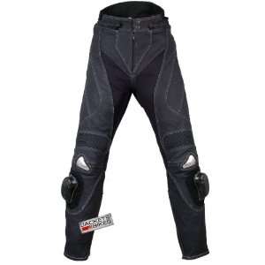  CHARGER MOTORCYCLE BIKE RIDING LEATHER PANTS BLACK 32w 