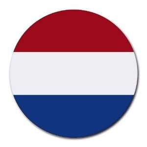  Netherlands Flag Round Mouse Pad