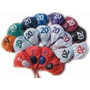  Sprint Water Polo Cap Set #14 21 White with Red Numbers 