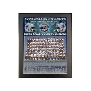  1993 Dallas Cowboys Super Bowl XXVIII Champions 11 x 13 