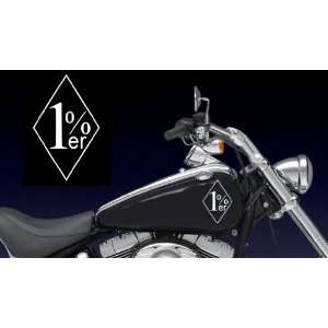  Motorcycle 1Percent 1%er Decal Set Universal Harley 